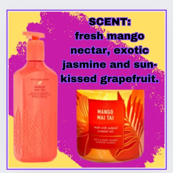 🔥 "MANGO MAI TAI" 2-ITEMS GEL HAND SOAP & 1-WICK CANDLE - Picture 2 of 3